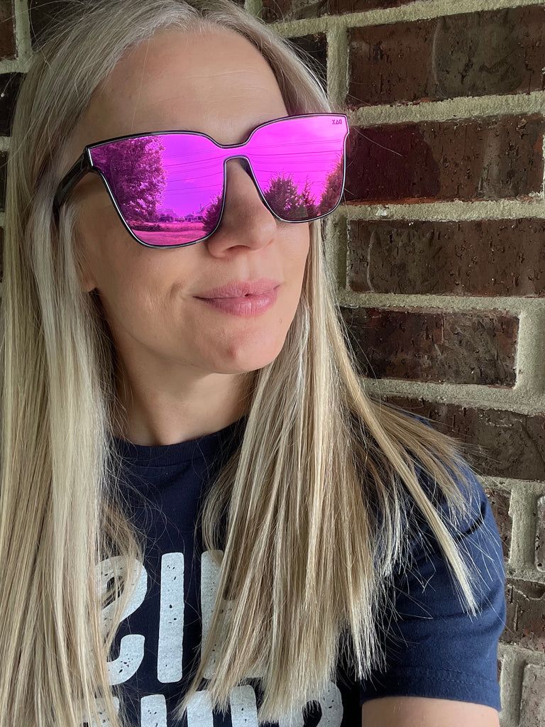DAX Hot Pink Cheetah - Sunglasses
