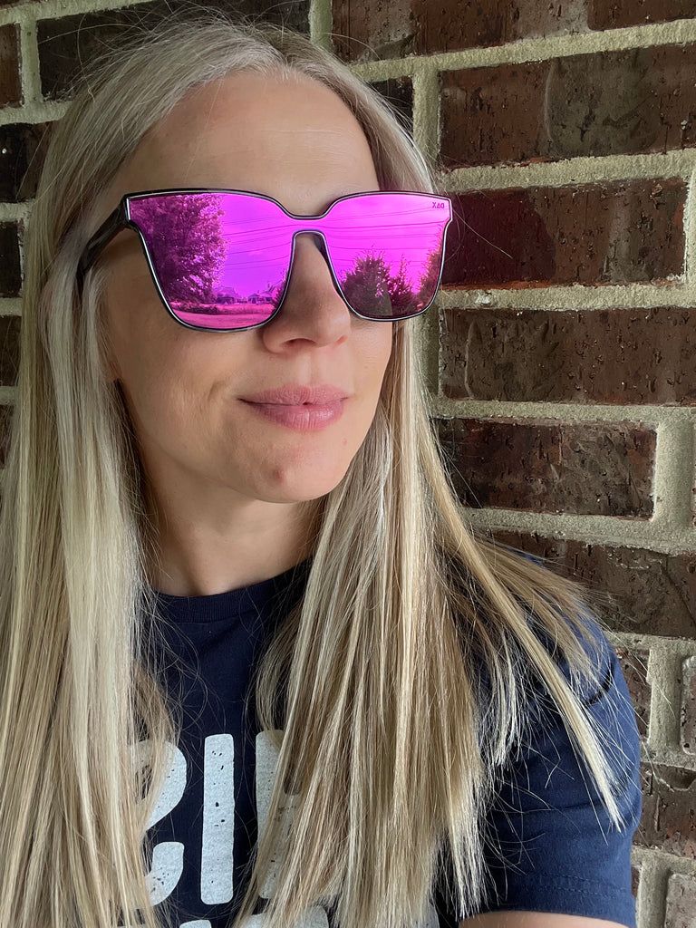 DAX Hot Pink Cheetah - Sunglasses