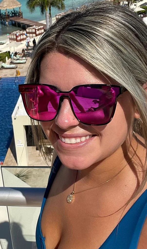 DAX Hot Pink Cheetah - Sunglasses