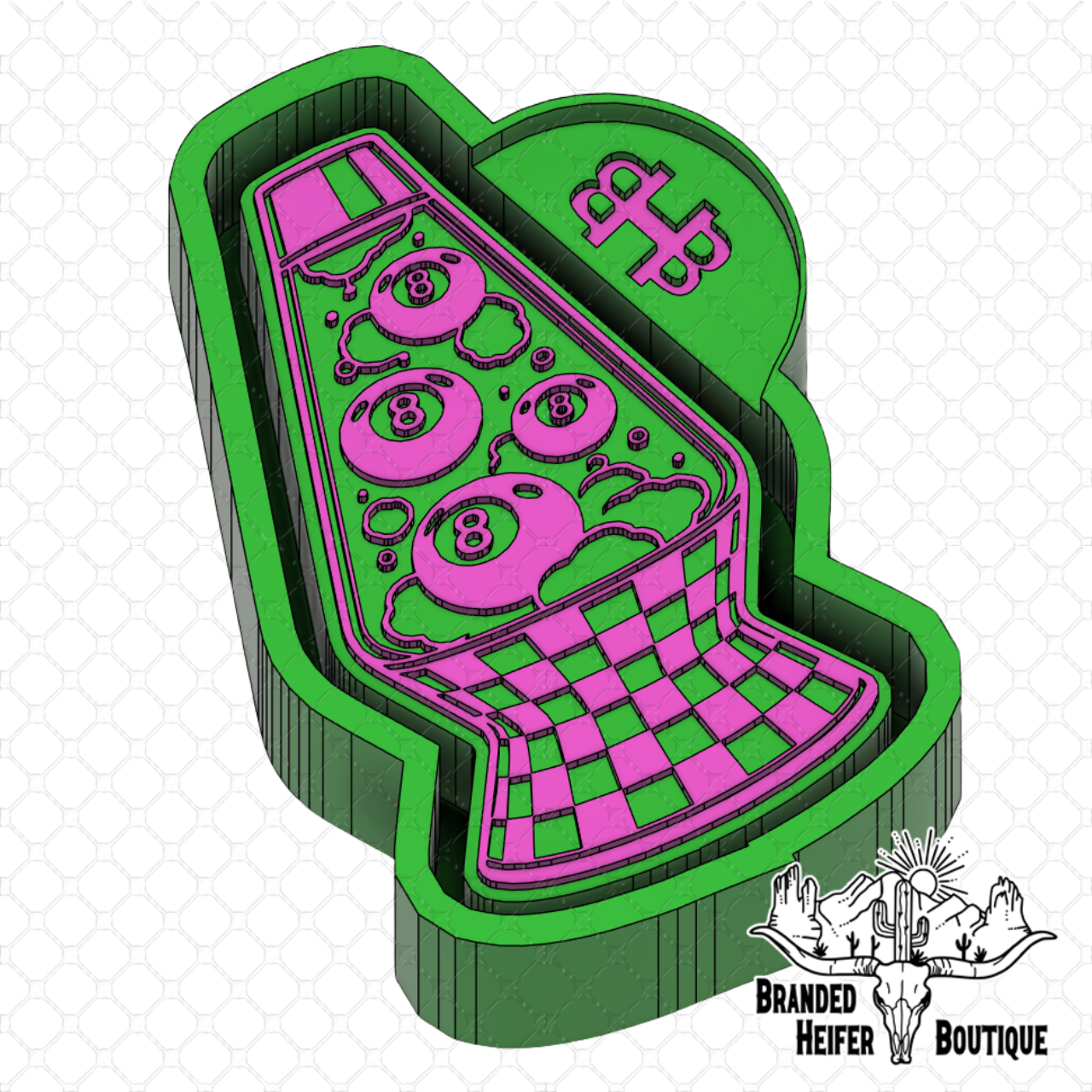 8 Ball Lava Lamp Freshie Mold
