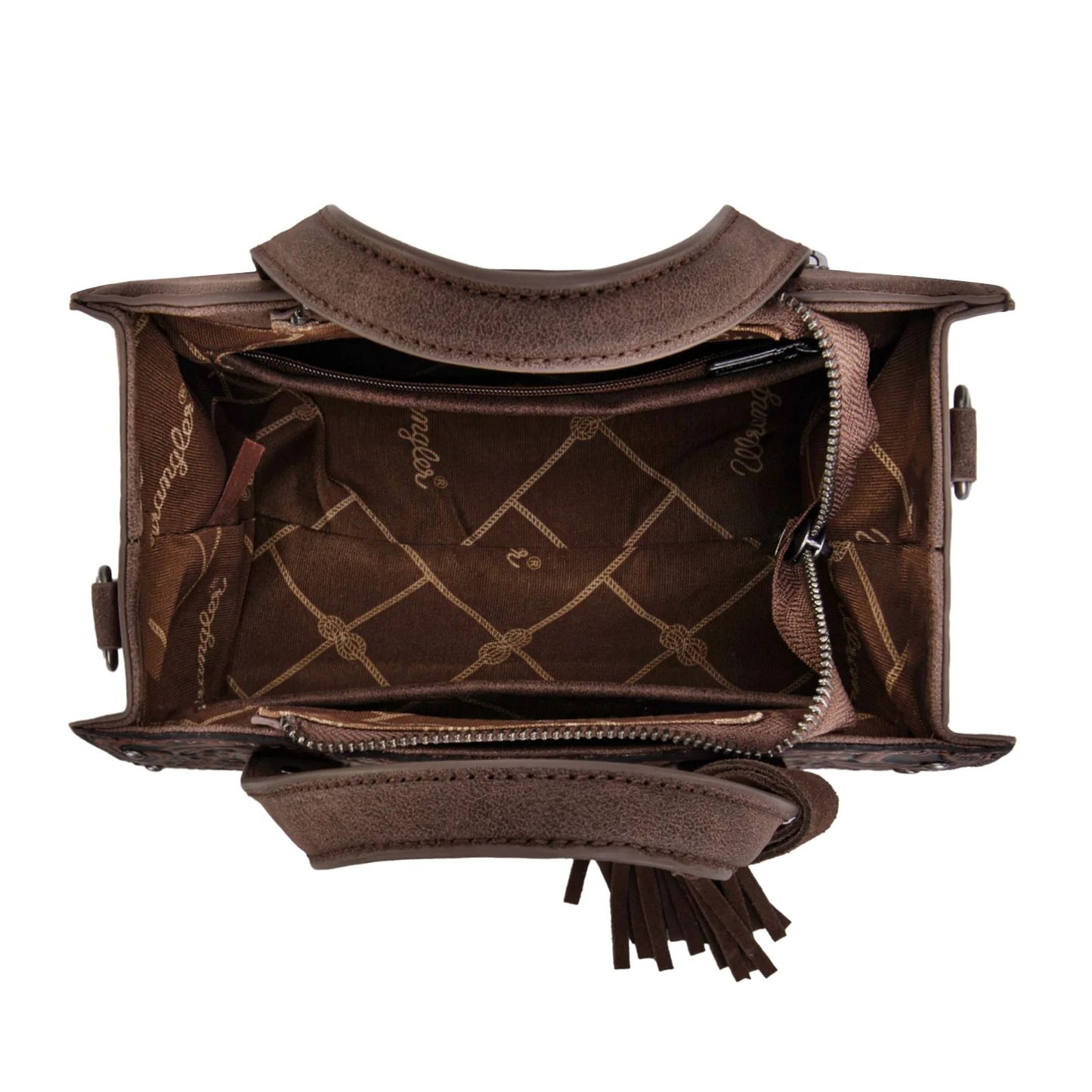 Wrangler Western Tooled Tote Crossbody