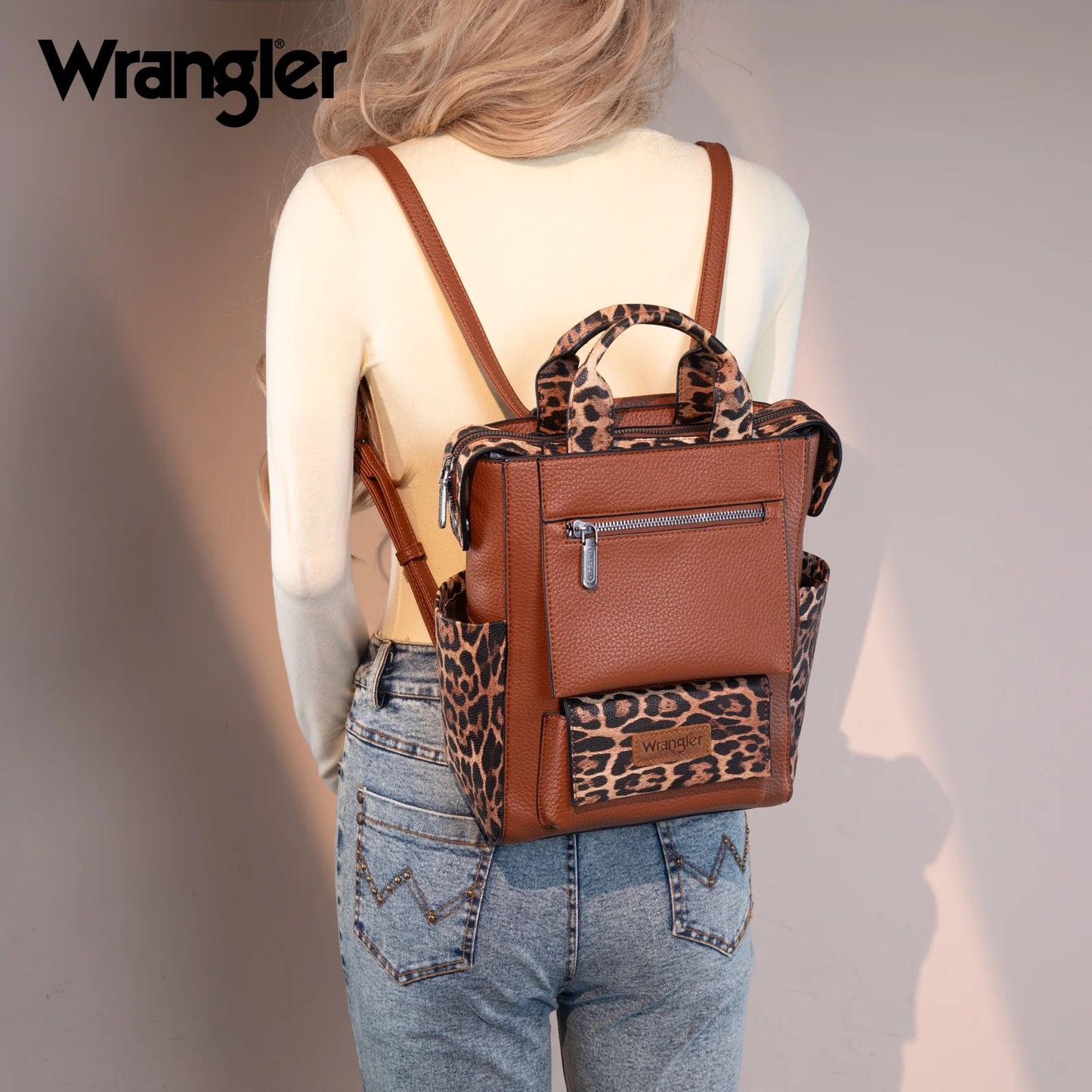 Wrangler Tote/Shoulder Bag Convertible Backpack or Crossbody