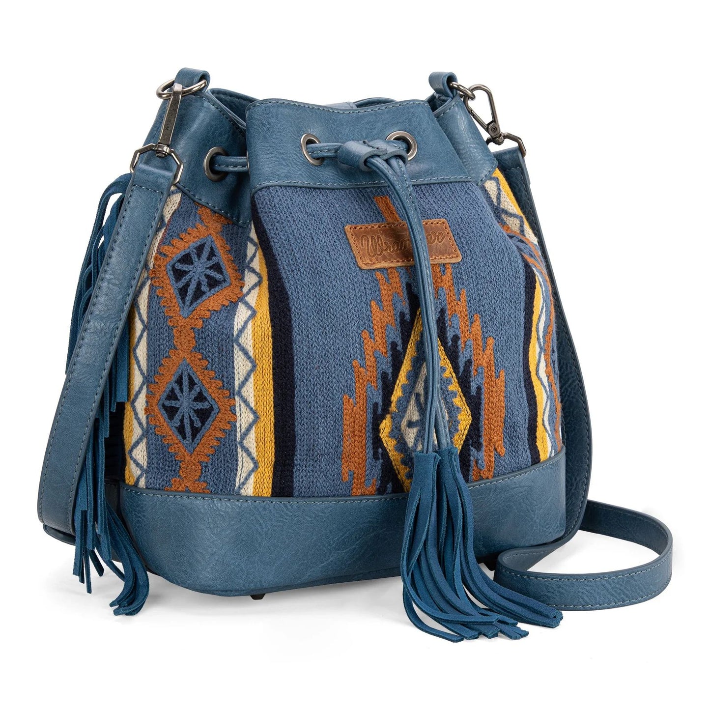 Wrangler Southwestern Knitted Drawstring Crossbody Bag