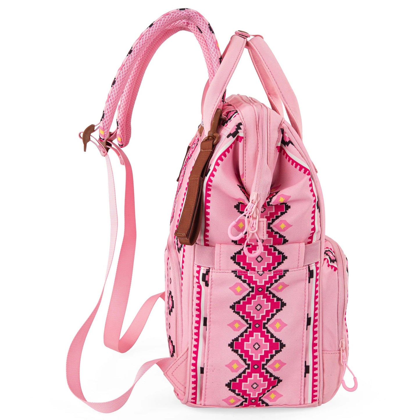Wrangler Allover Aztec Dual Sided Backpack - Pink