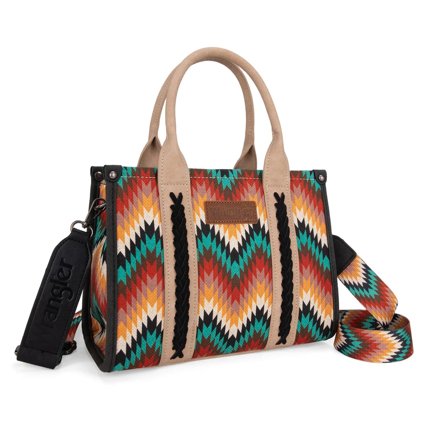 Wrangler Southwestern Pattern Dual Sided Print -Crossbody