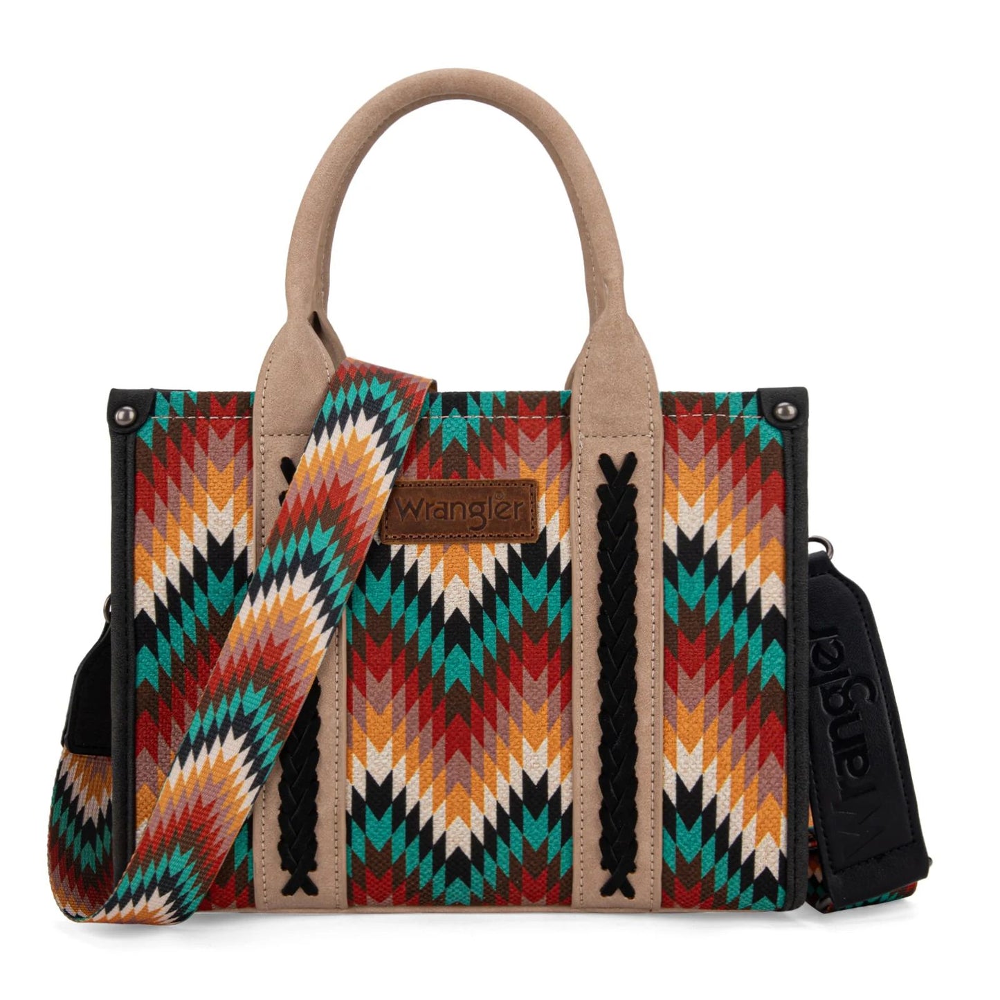 Wrangler Southwestern Pattern Dual Sided Print -Crossbody