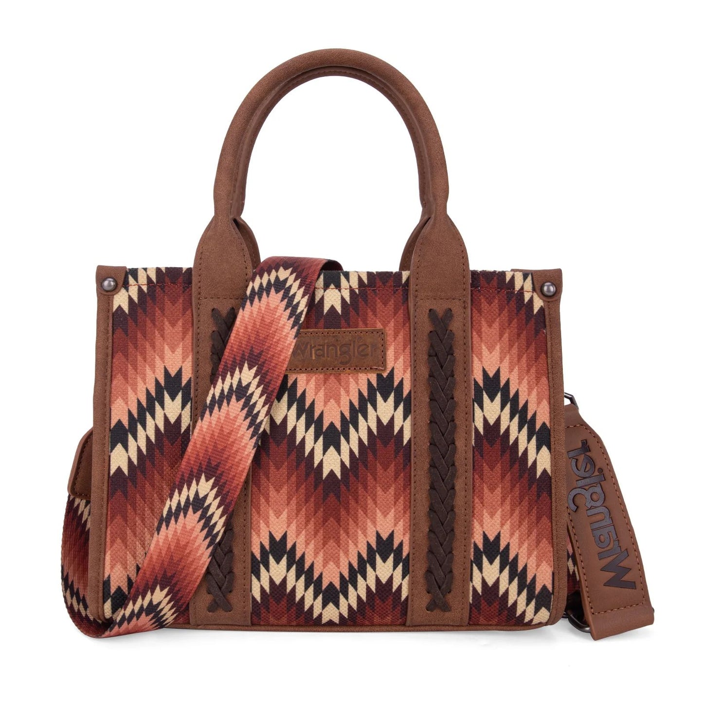 Wrangler Southwestern Pattern Dual Sided Print -Crossbody