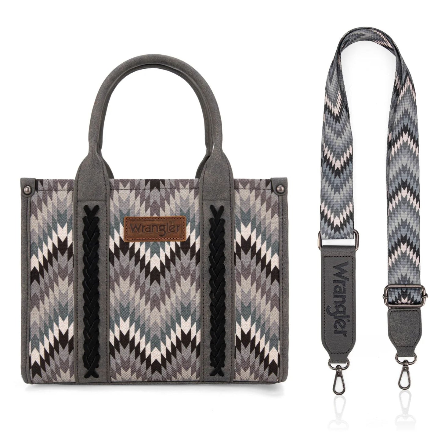 Wrangler Southwestern Pattern Dual Sided Print -Crossbody