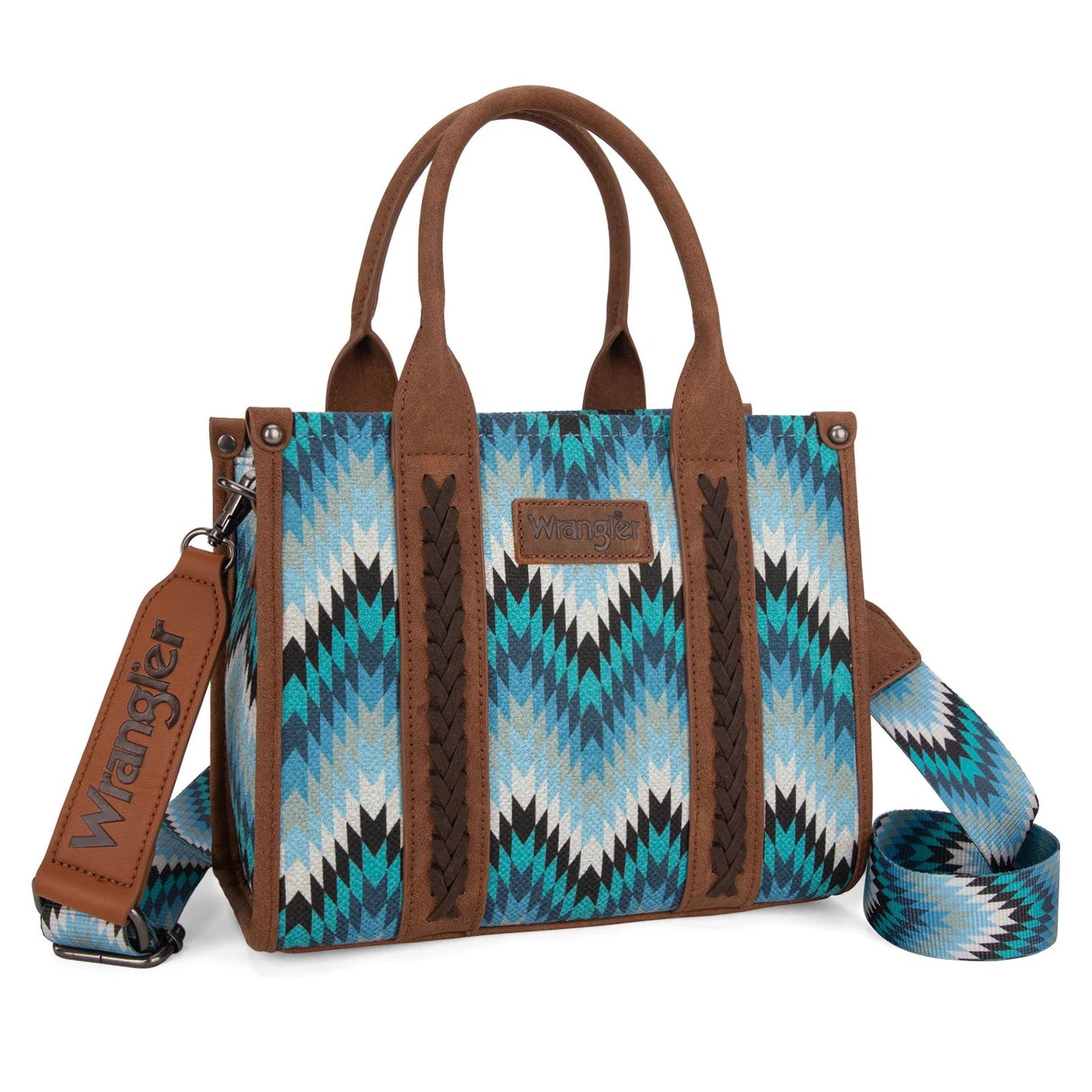 Wrangler Southwestern Pattern Dual Sided Print -Crossbody