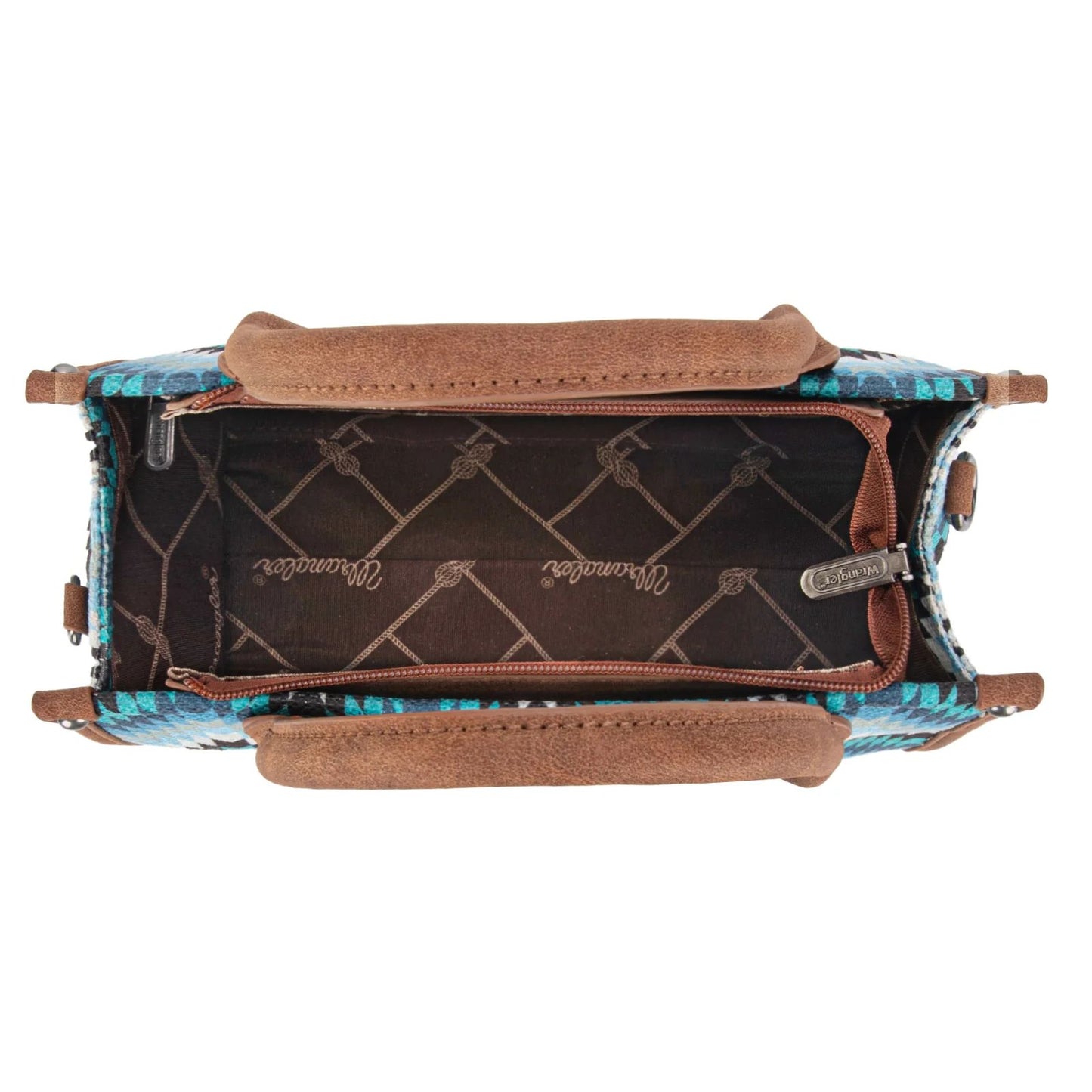 Wrangler Southwestern Pattern Dual Sided Print -Crossbody