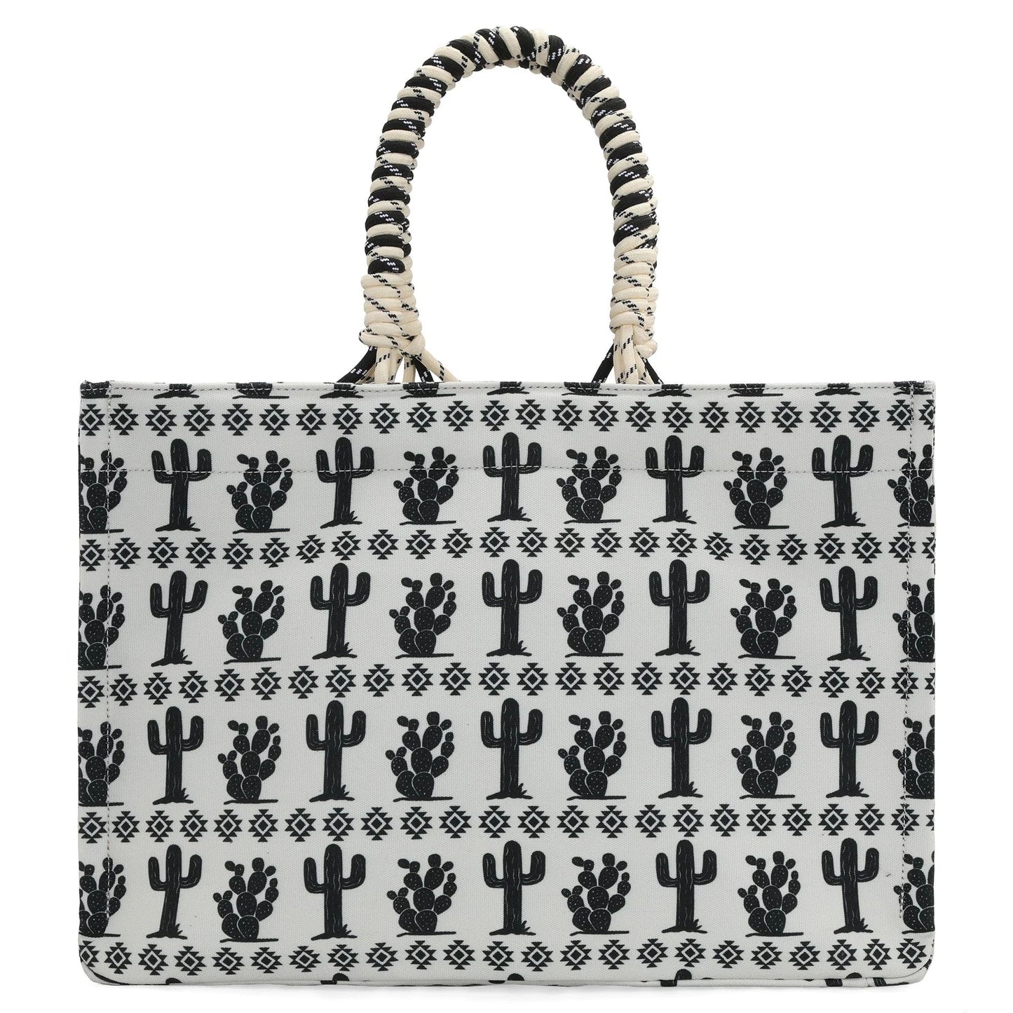 Wrangler Cactus Oversized Tote Bag Braided Handles Weekender Bag