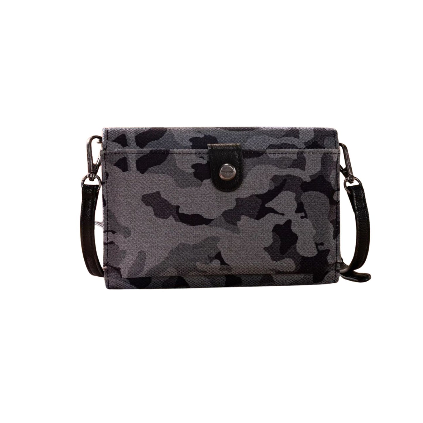 Wrangler Camo Print Canvas Crossbody Clutch