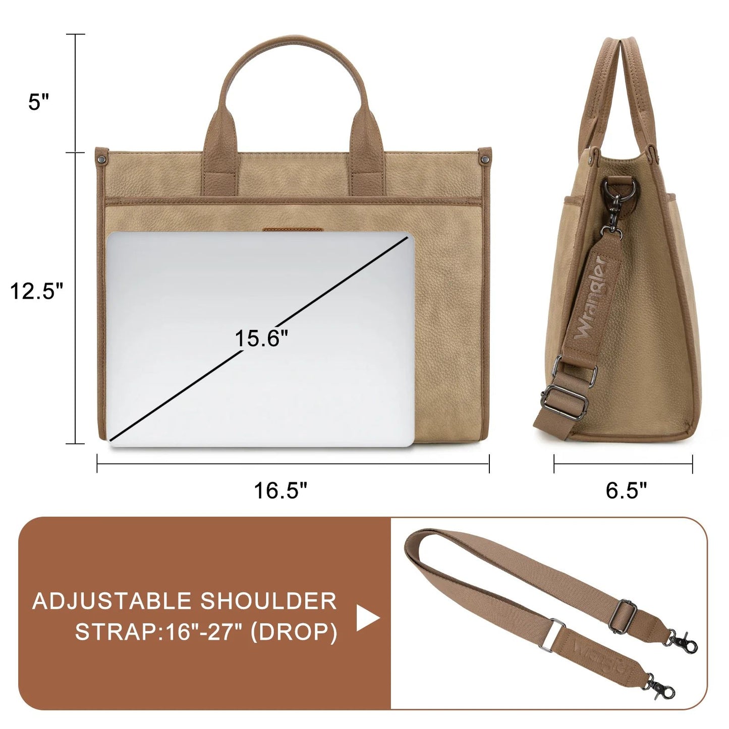 Wrangler Carry-All Large Tote – Work Crossbody Tote
