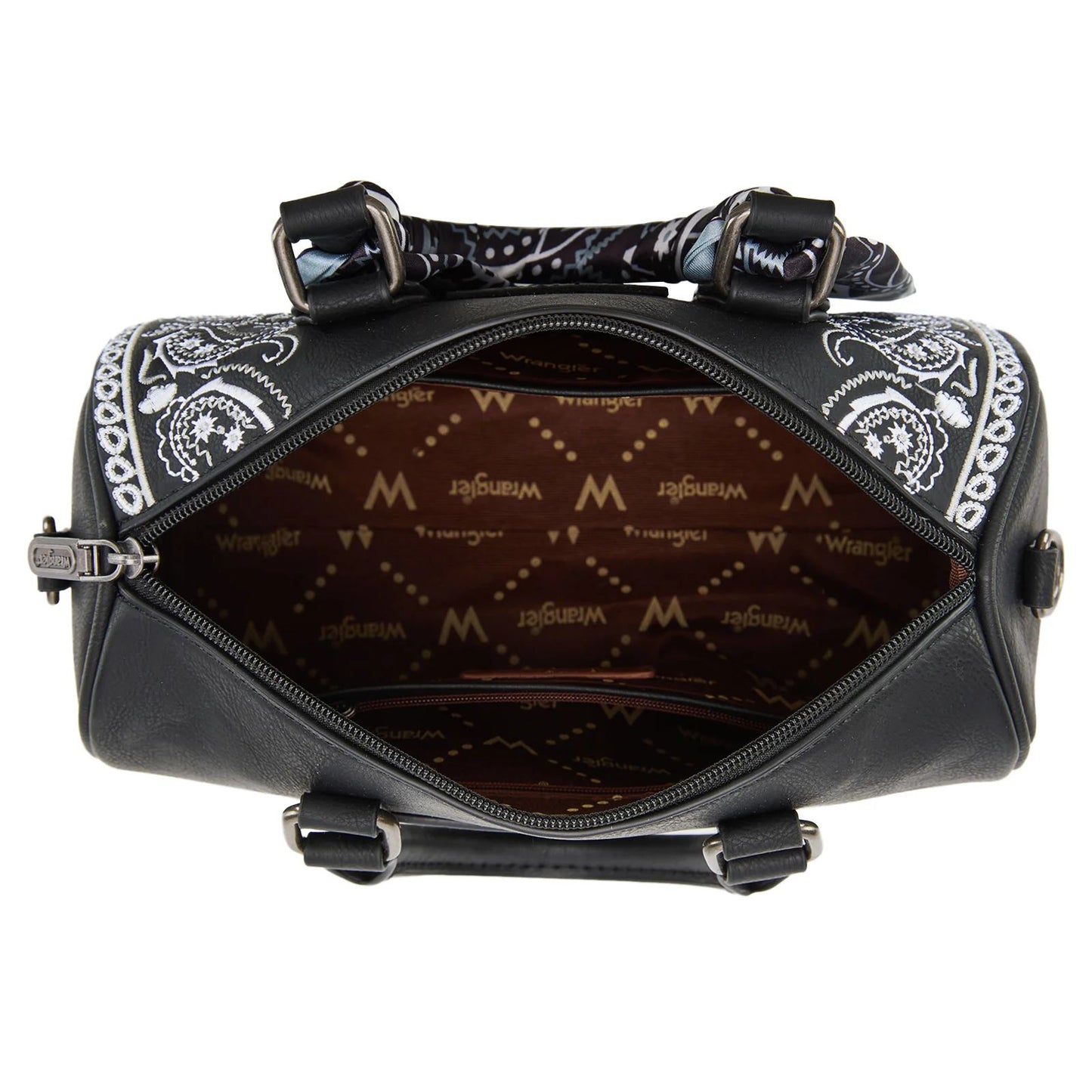 Wrangler Bandana Paisley Print Barrel Crossbody
