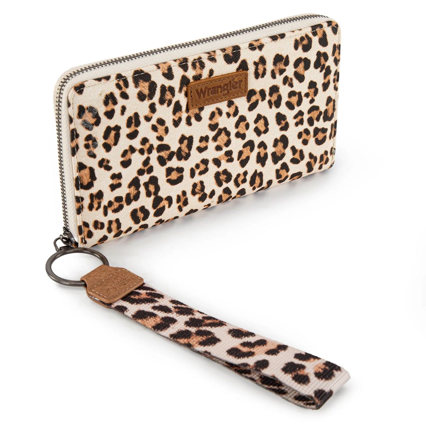 Wrangler Leopard Print Wristlet Wallet
