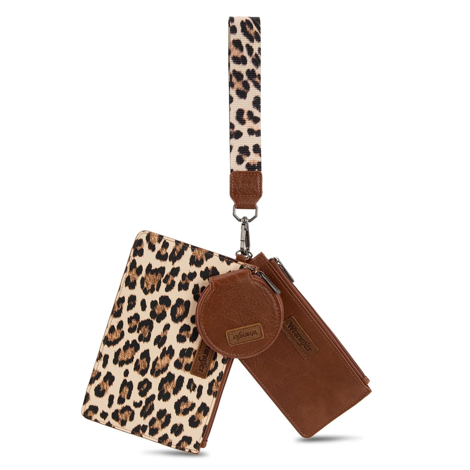 Leopard Print Backpack and Wristlet Wallet Set NWT Coach Pouch Wristlet with Leopard Print CBP13 | eBay main image 3
