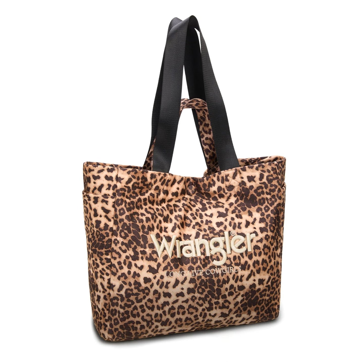 Wrangler Leopard Print Large Crossbody Tote