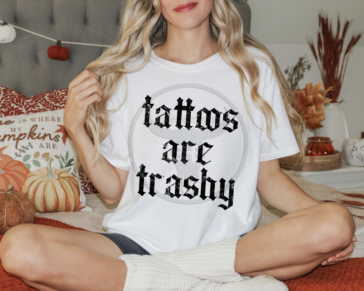 Tattoos Are Trashy cotton T-Shirt