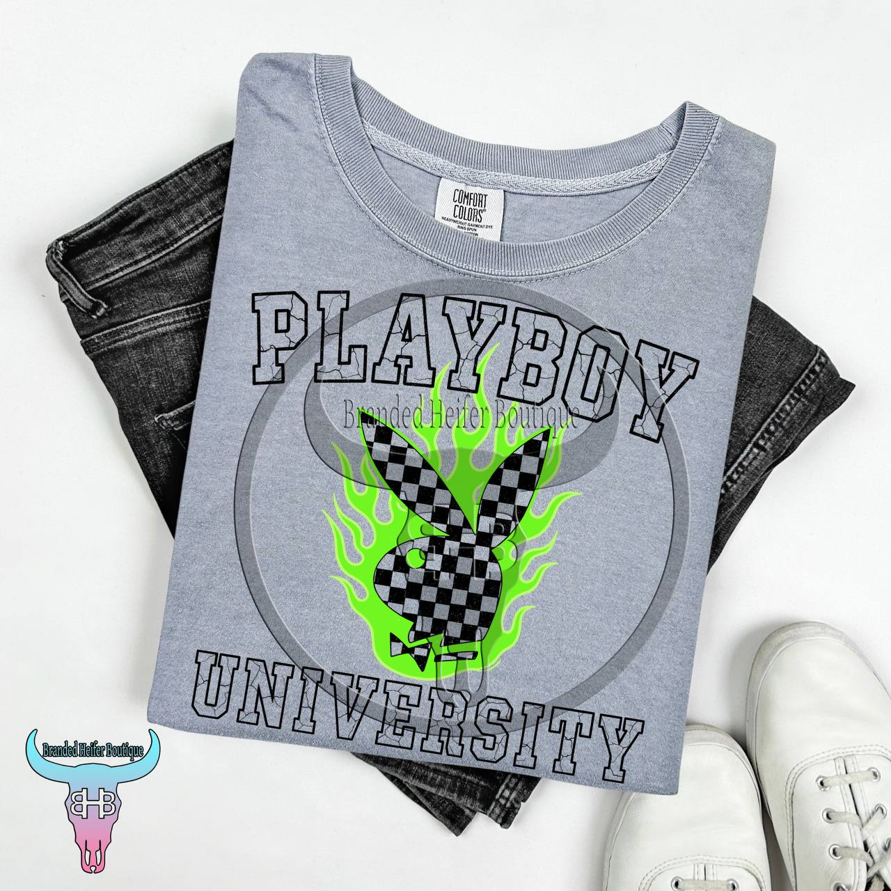 Bunny University Yallternative Tee | Playboy-Inspired Graphic T-Shirt