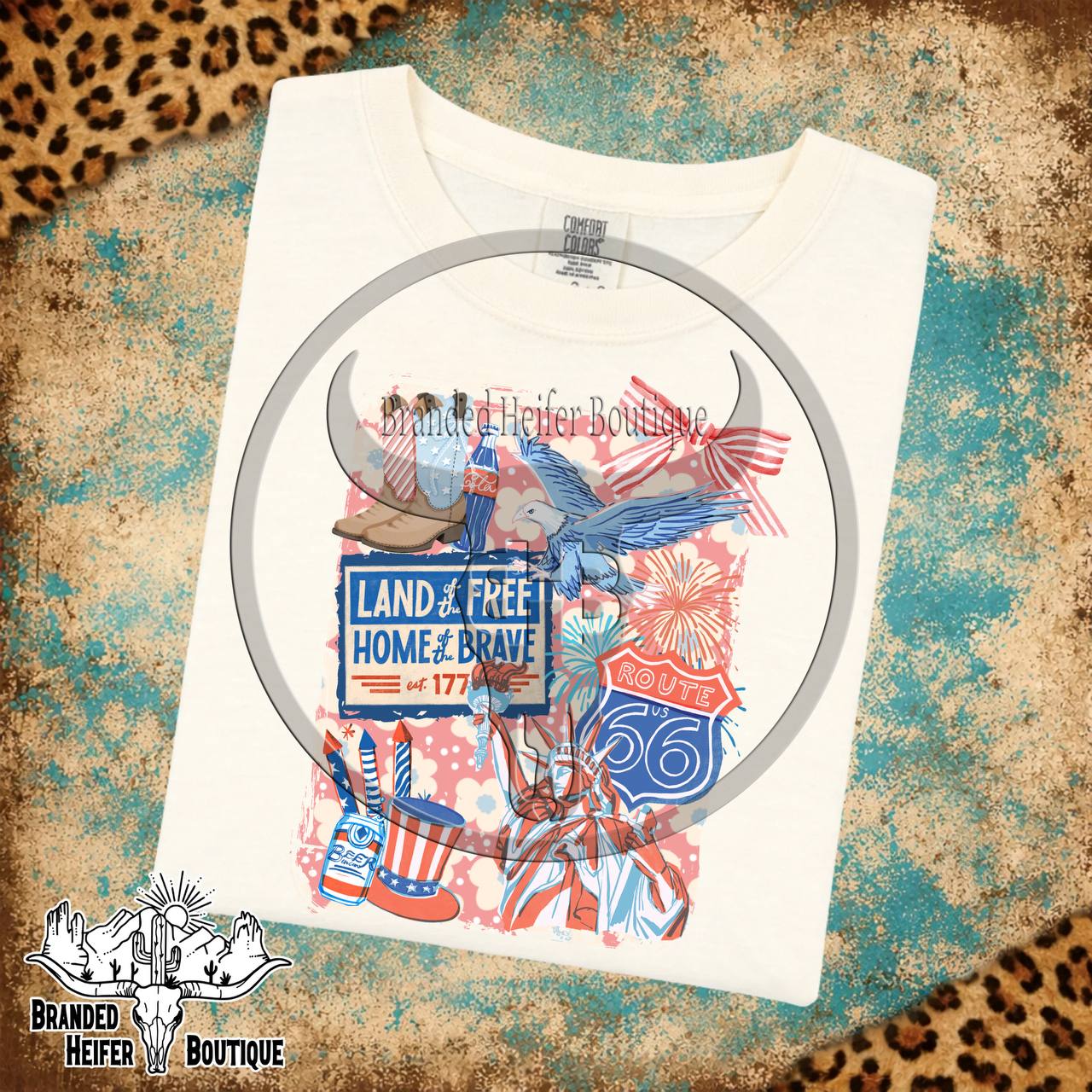Land Of The Free Home Of The Brave Tee