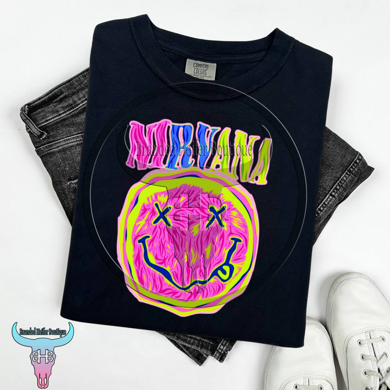 Nirvana Neon Grunge Tee