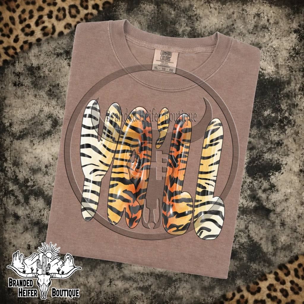 Y'ALL Wild Print T-Shirt
