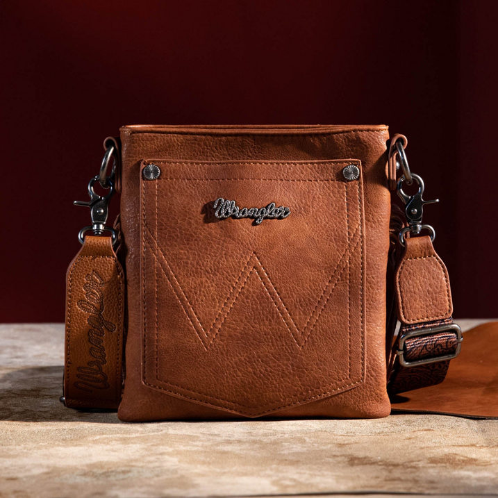 Wrangler Vintage Floral Embossed Fringe Crossbodys