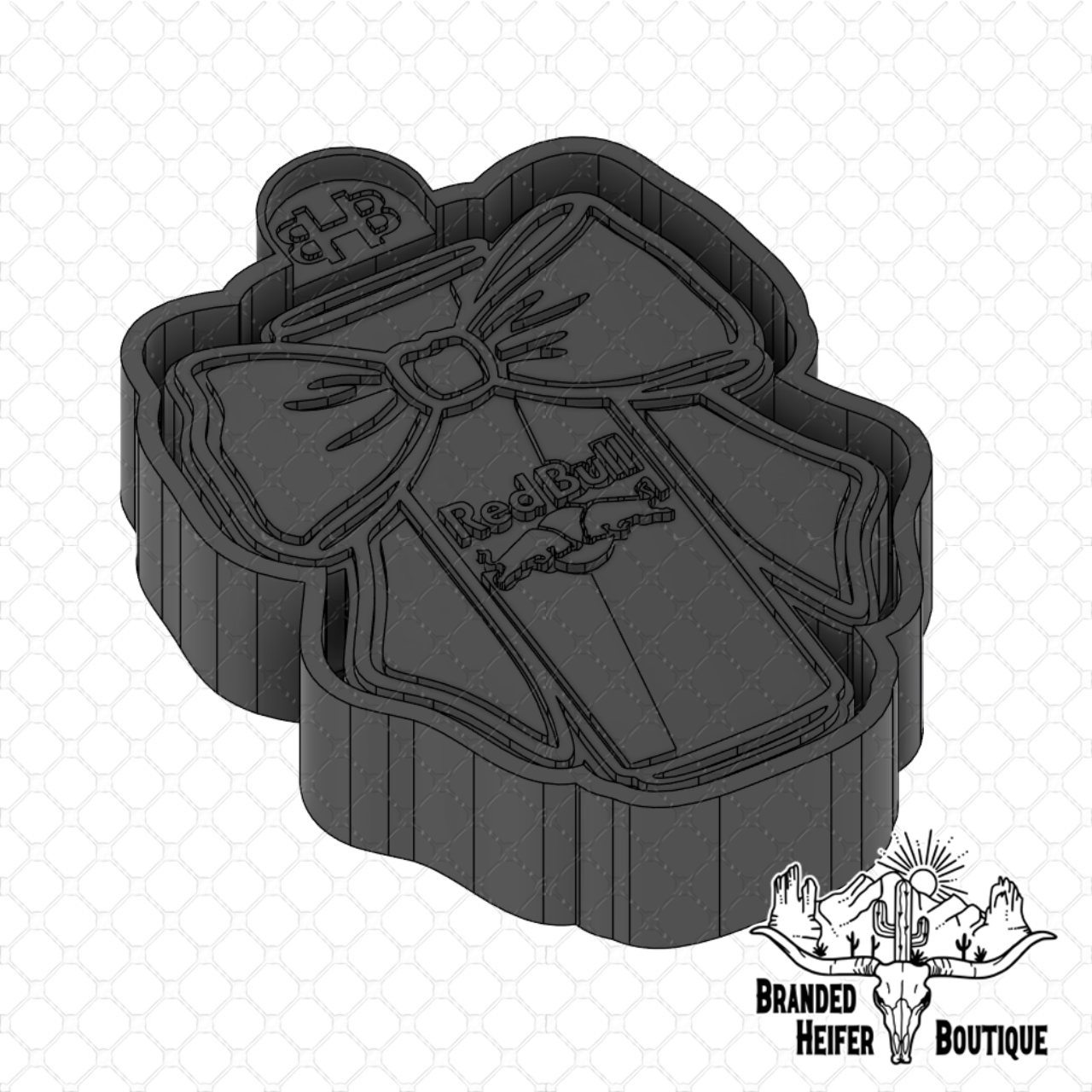 Energy Drink Bow Freshie Mold