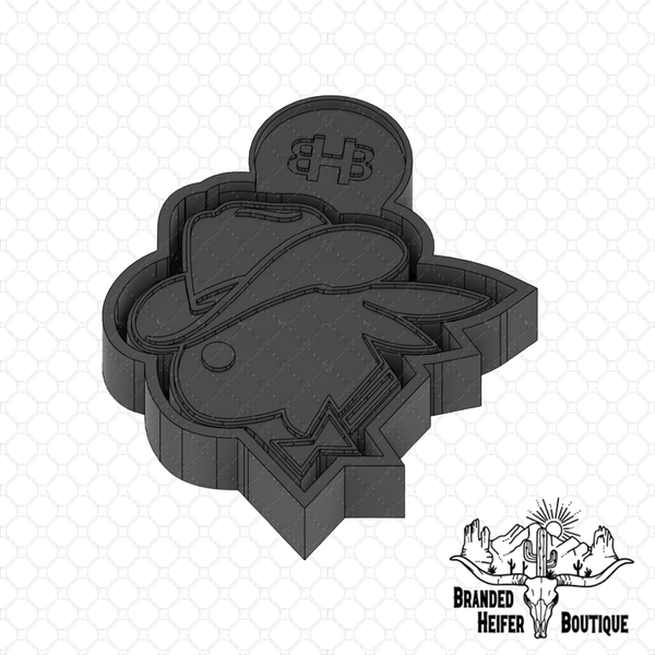 Playbunny Western Bunny Freshie Mold