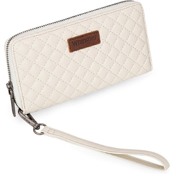 Wrangler Quilted Design RFID Wristlet Wallet
