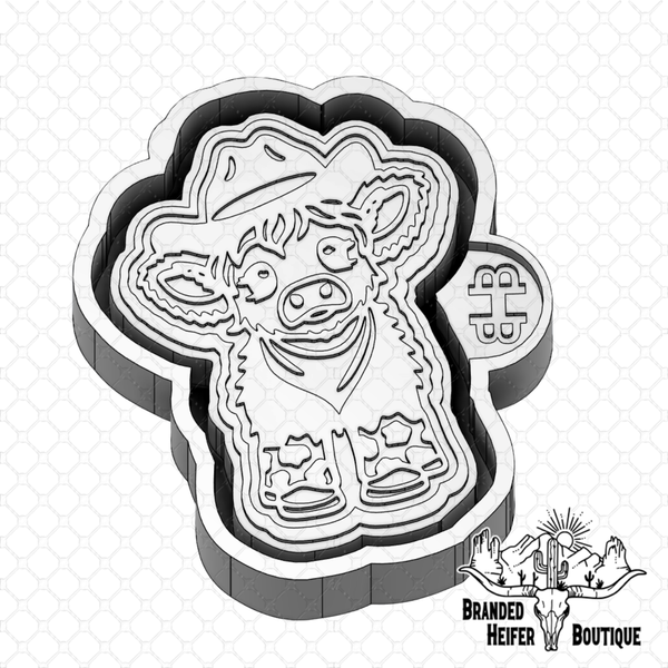 Cowgirl Calf Freshie Mold