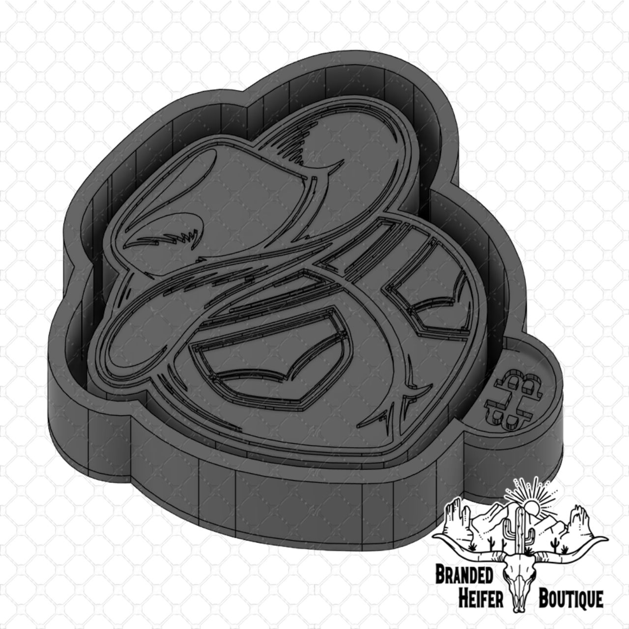 Cowgirl Booty Freshie Mold