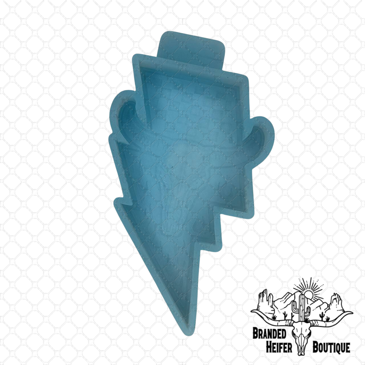 Outlaw Lightning Skull Freshie Mold