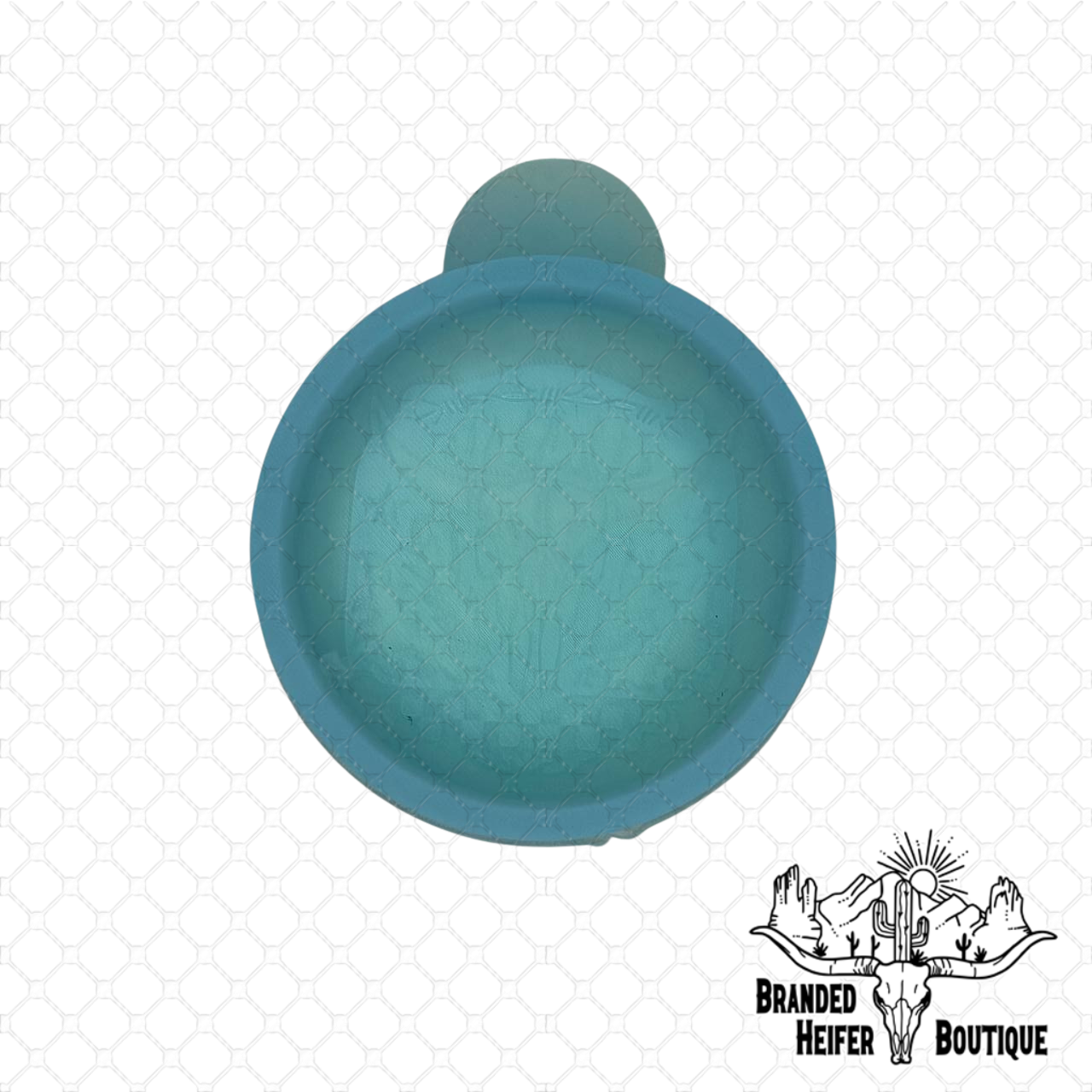 Western Bull Skull Badge Freshie Mold