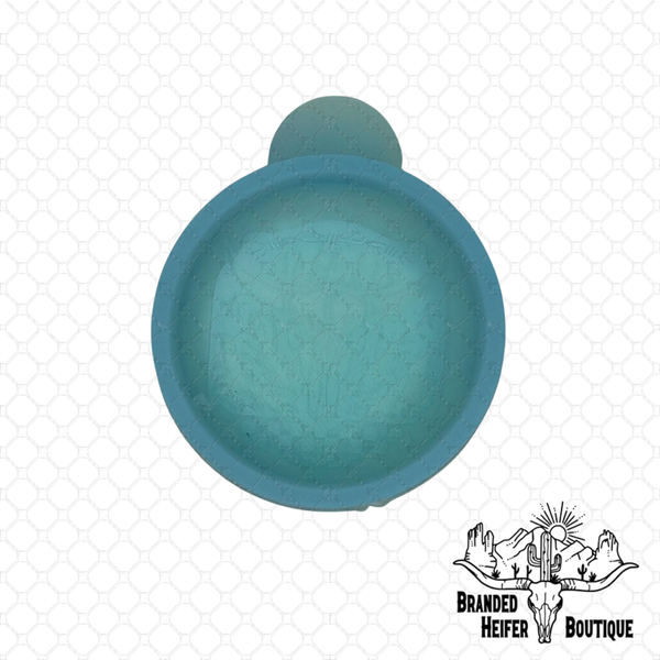 Western Bull Skull Badge Freshie Mold