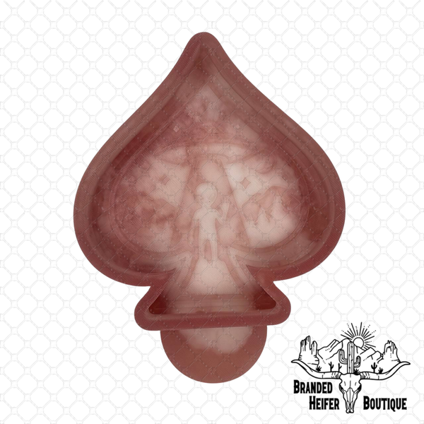 Cosmic Outlaw Alien Spade Freshie Mold