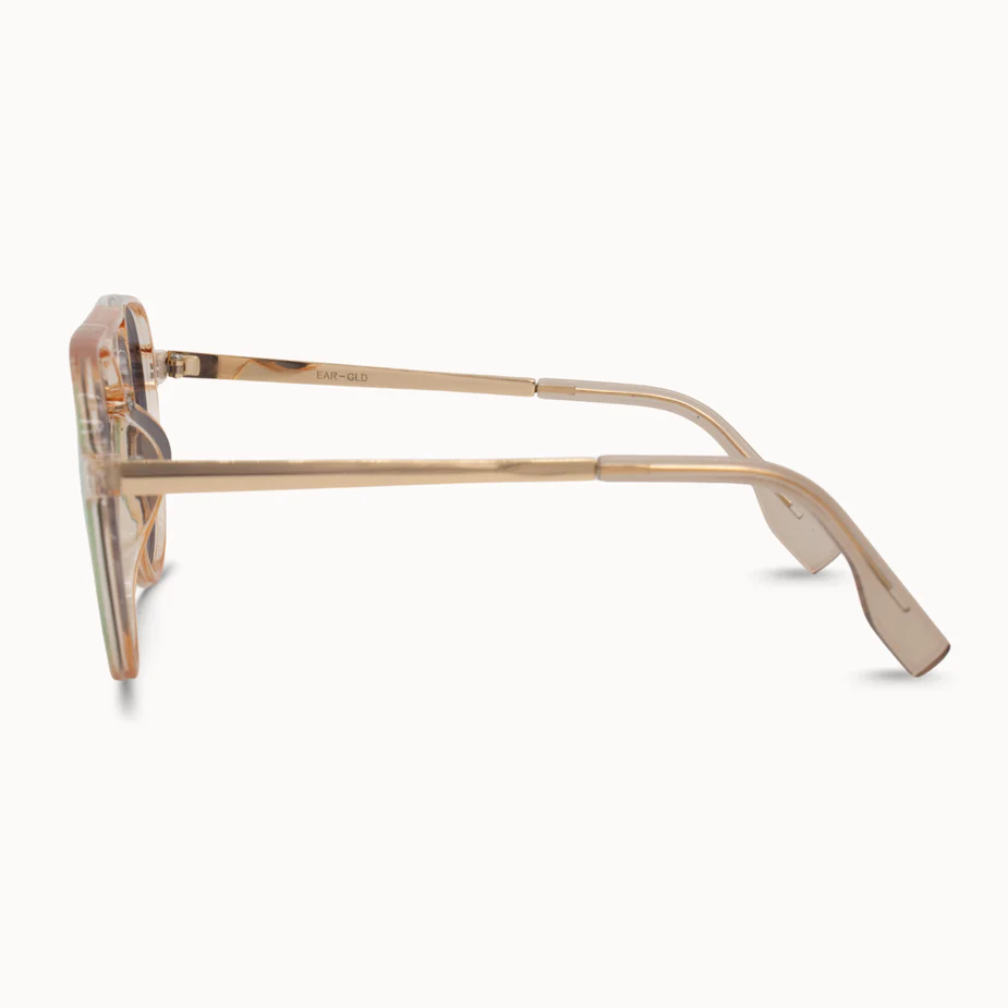 Earhart Gold Sunglasses by DAX Eyewear