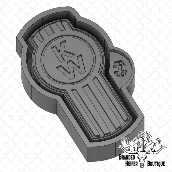 KW Big Rig Badge Freshie Mold