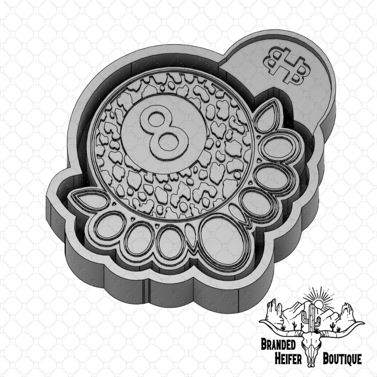 Lucky Eight Western Freshie Mold