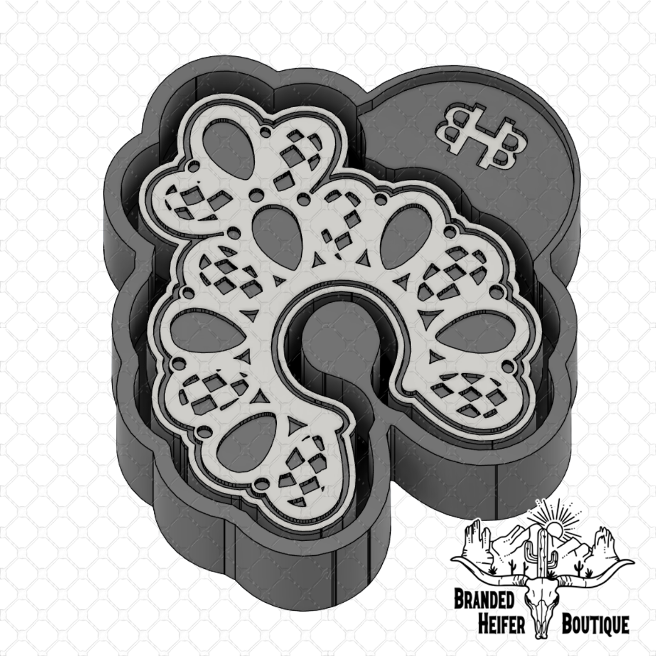 Turquoise Blossom Freshie Mold