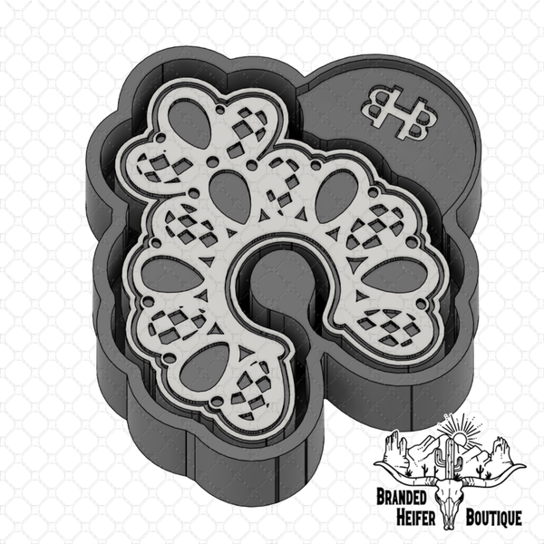 Turquoise Blossom Freshie Mold