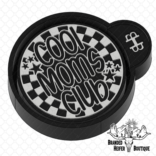 Cool Moms Club Checkered Freshie Mold