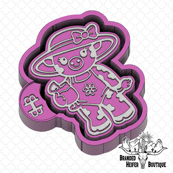Howdy Cutie Heifer Freshie Mold