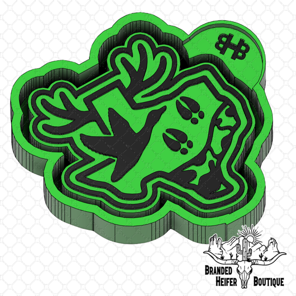 Texas Wildlife Mallard & Whitetail Freshie Mold