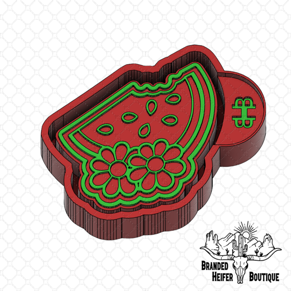 Sweet Slice Daisy Watermelon Freshie Mold