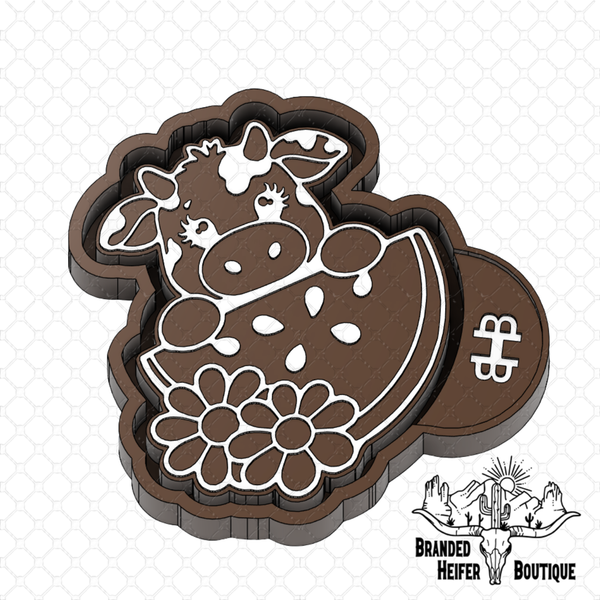 Sweet Daisy Cow Freshie Mold