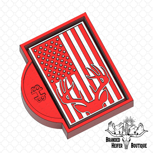 Stars, Stripes & Bucks Freshie Mold