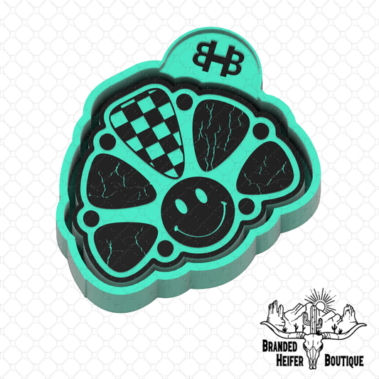 Smiley Turquoise Freshie Mold