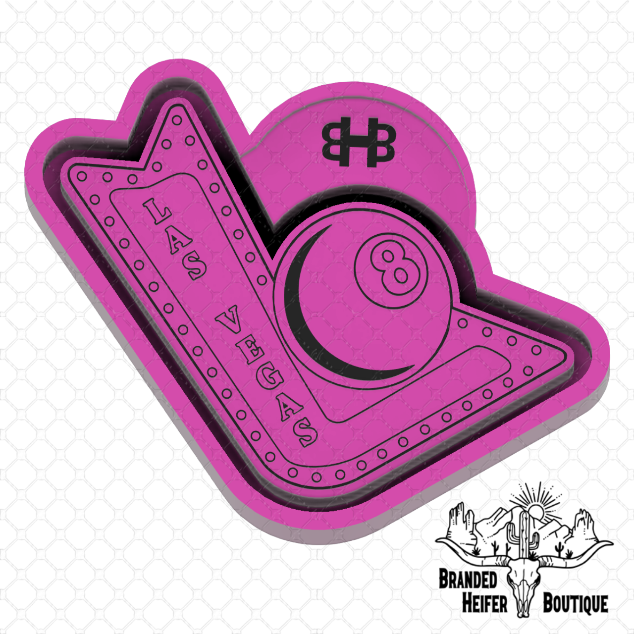 Vegas Eight Ball Freshie Mold