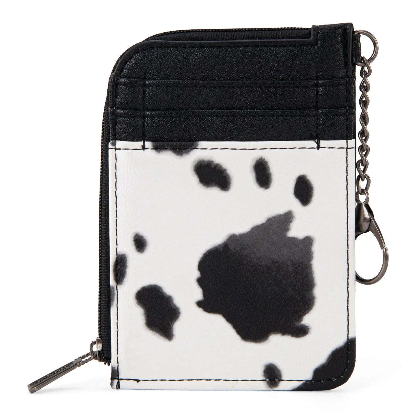 Wrangler Cow Print Print Mini Zip Card Case